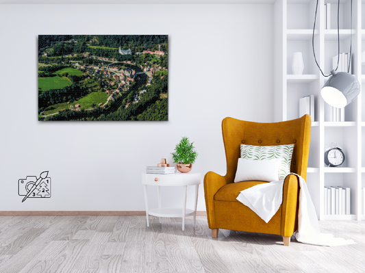 Diamond Painting - Udsigt over Rozmberk Slot
