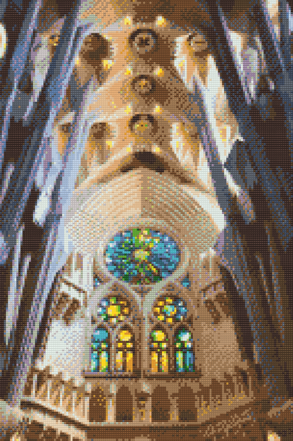 Diamond Painting - Sagrada Família Indre Udsigt