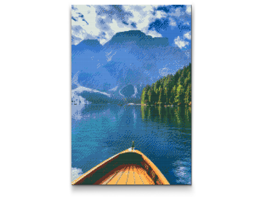 Diamond Painting - Lago di Braies, Italien