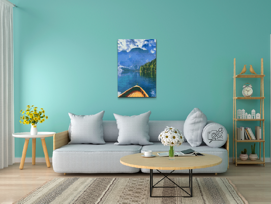 Diamond Painting - Lago di Braies, Italien