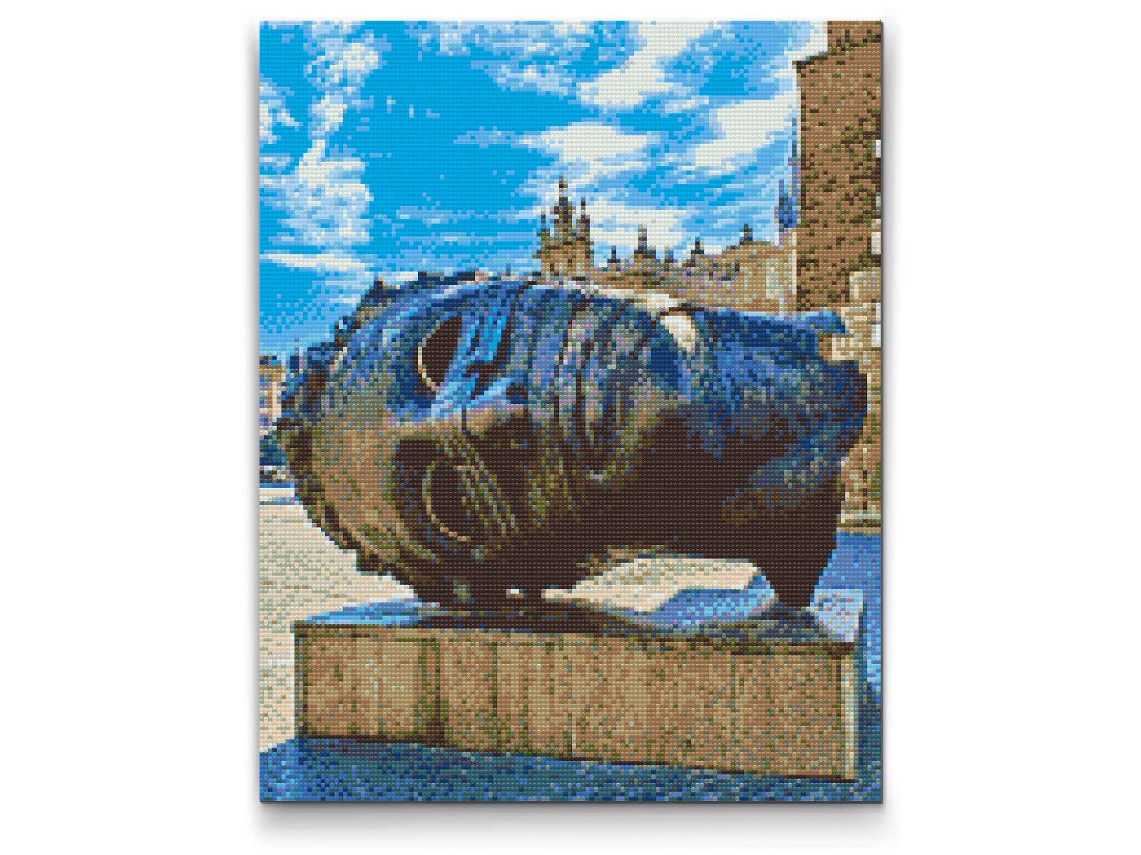 Diamond Painting - Bronzestatuehovedet Eros Bendato, Krakow