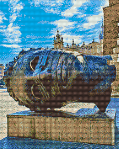 Diamond Painting - Bronzestatuehovedet Eros Bendato, Krakow