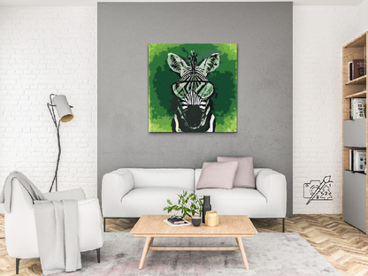Paint by Numbers - Zebra med briller