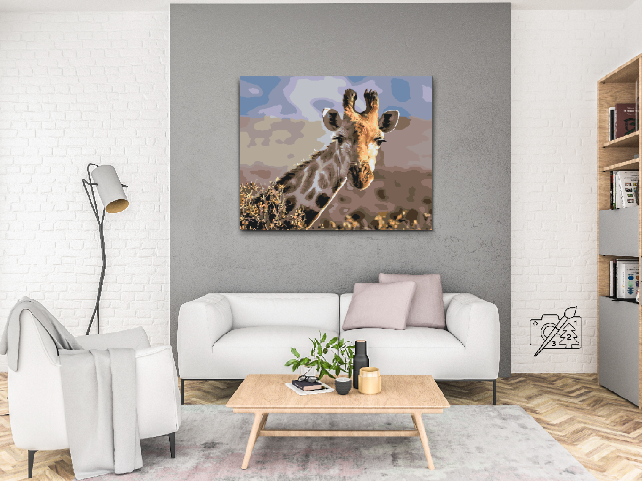 Paint by Numbers - Safari Giraf