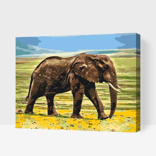 Paint by Numbers - Safari-elefant