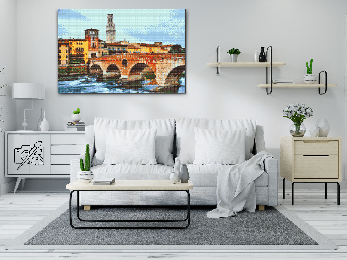 Diamond Painting - Stenbroen - Ponte Pietra, Verona