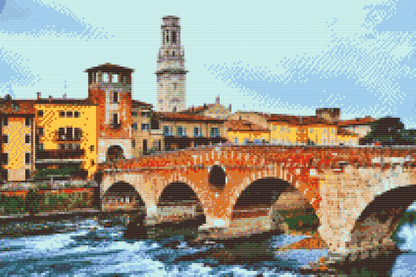 Diamond Painting - Stenbroen - Ponte Pietra, Verona