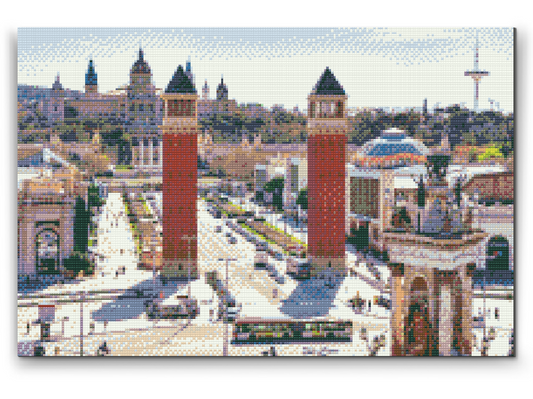 Diamond Painting - Barcelona City, Spanien