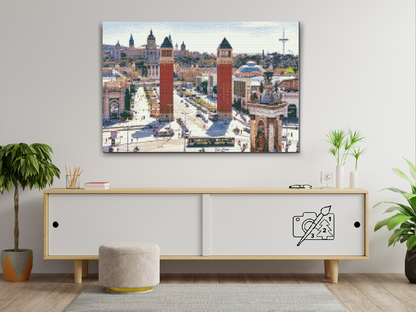Diamond Painting - Barcelona City, Spanien