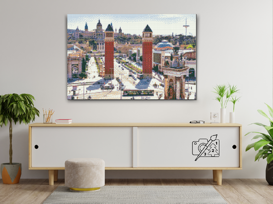 Diamond Painting - Barcelona City, Spanien