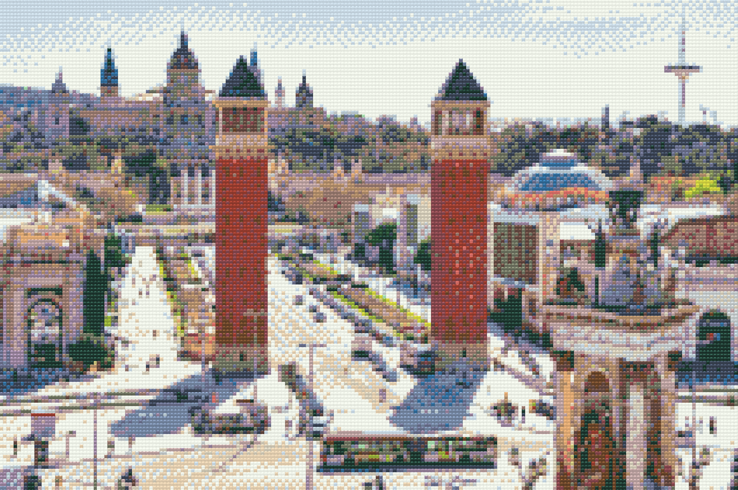 Diamond Painting - Barcelona City, Spanien