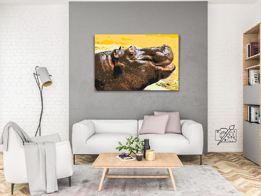 Paint by Numbers - Safari Flodhest