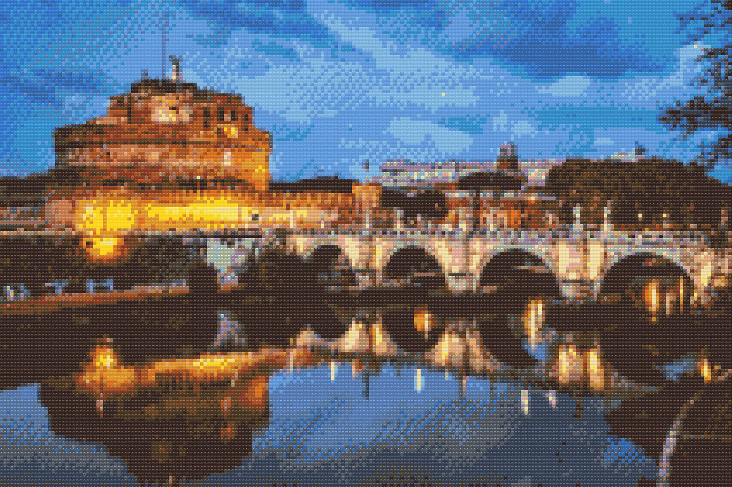 Diamond Painting - Castle Sant Angelo i Rom 2