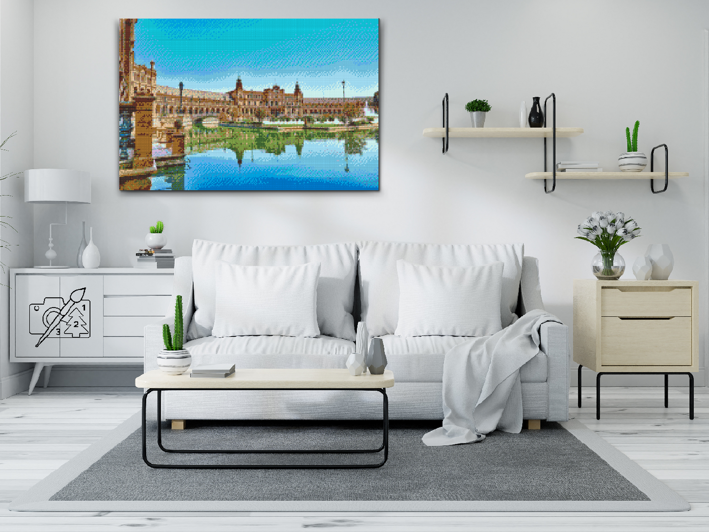 Diamond Painting - Plaza de Espaňa i Sevilla