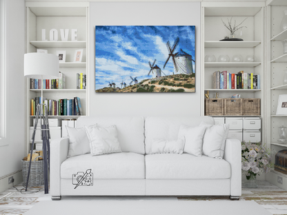 Diamond Painting - Vindmøller, Toledo
