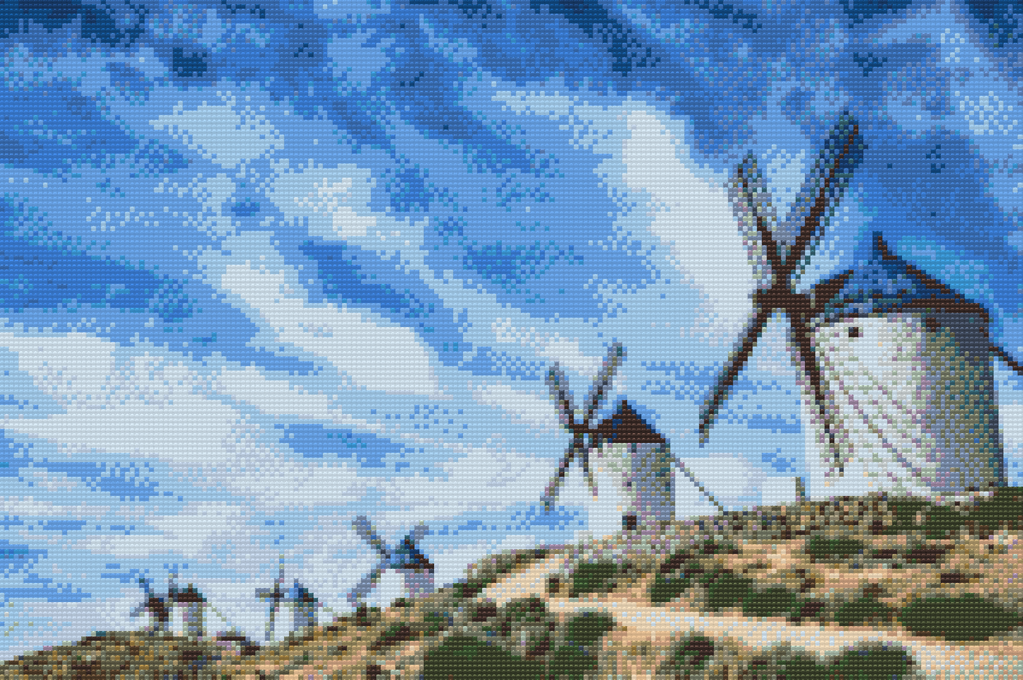 Diamond Painting - Vindmøller, Toledo