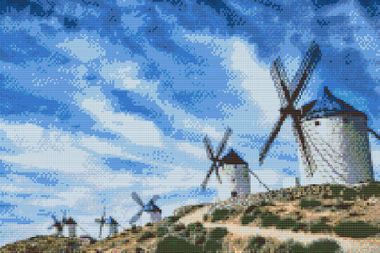 Diamond Painting - Vindmøller, Toledo