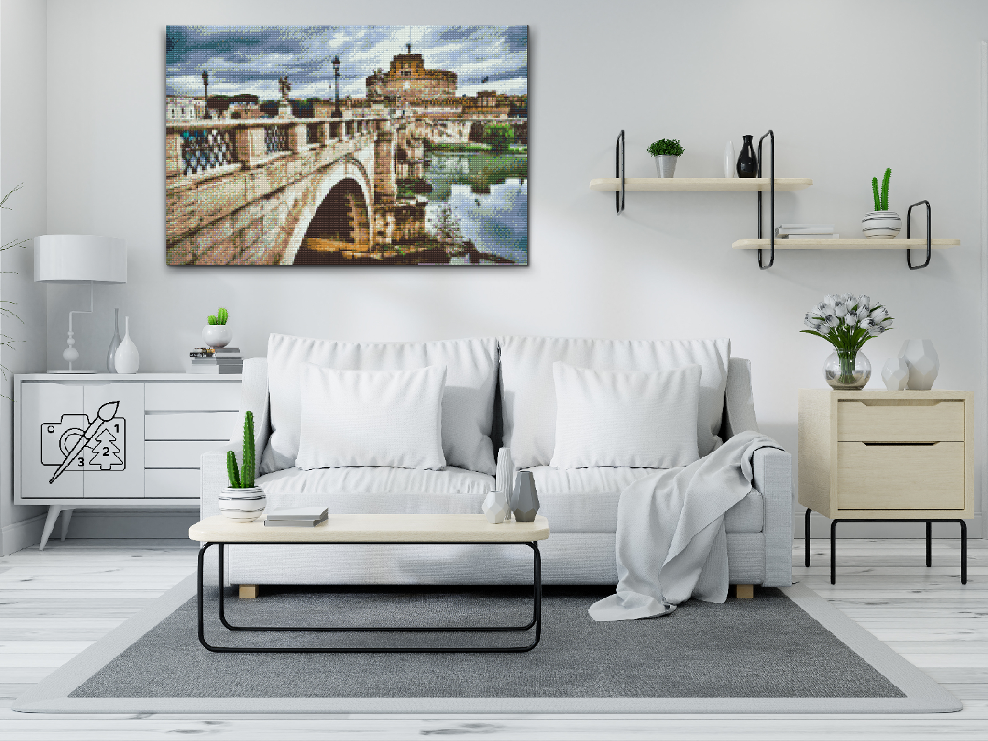 Diamond Painting - Castle Sant Angelo i Rom 2