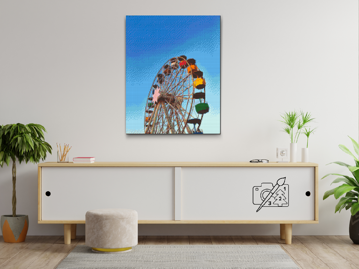 Diamond Painting - Tibidabo Forlystelsespark, Barcelona