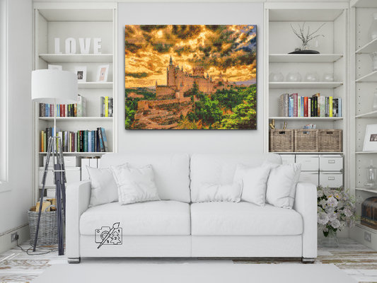 Diamond Painting - Alcazar Slot, Segovia