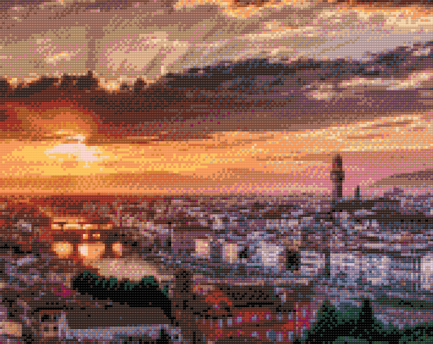Diamond Painting - Solnedgang i Firenze