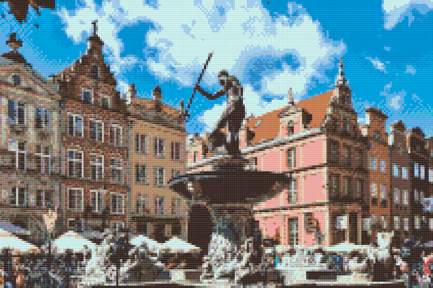 Diamond Painting - Neptuns Fontæne, Gdansk, Polen