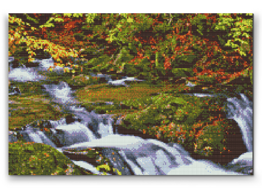 Diamond Painting - Szepit-vandfaldet ved en bæk Hylaty, Polen