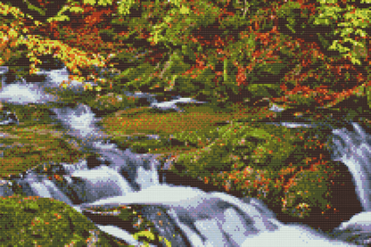 Diamond Painting - Szepit-vandfaldet ved en bæk Hylaty, Polen