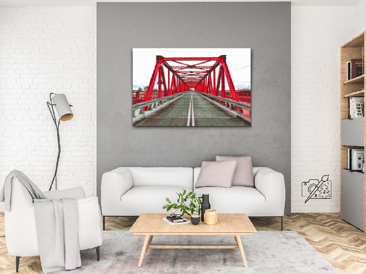 Diamond Painting - Den Røde Bro, Wroclaw, Polen