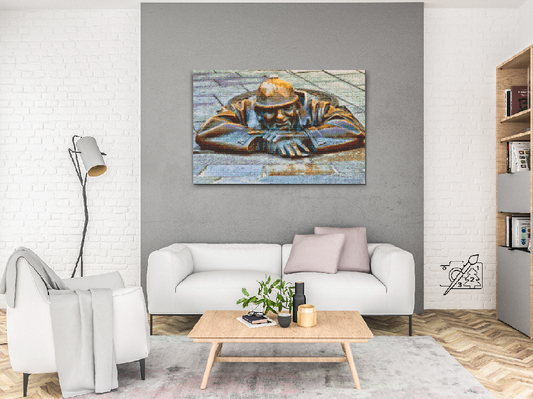 Diamond Painting - Čumil, Mand på arbejde, Bratislava, Slovakiet
