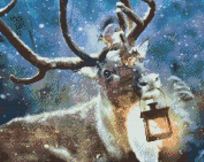 Diamond Painting - Hjort med lanterne
