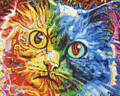 Diamond Painting - Farverig Kat 3