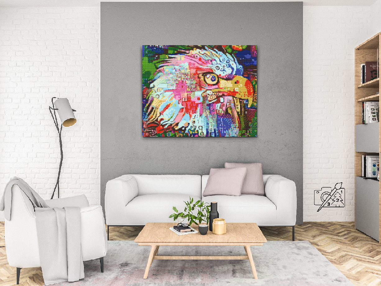 Diamond Painting - Farverig Ørn