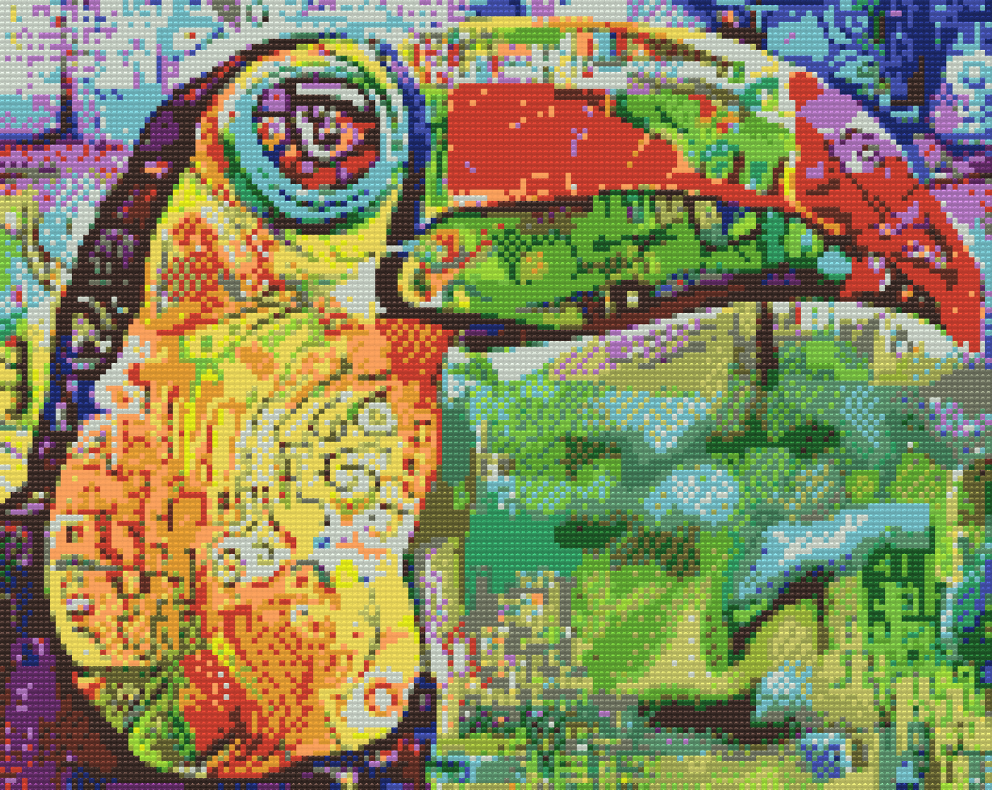 Diamond Painting - Farverig tukan