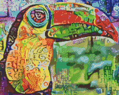 Diamond Painting - Farverig tukan