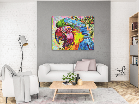 Diamond Painting - Farverig papegøje