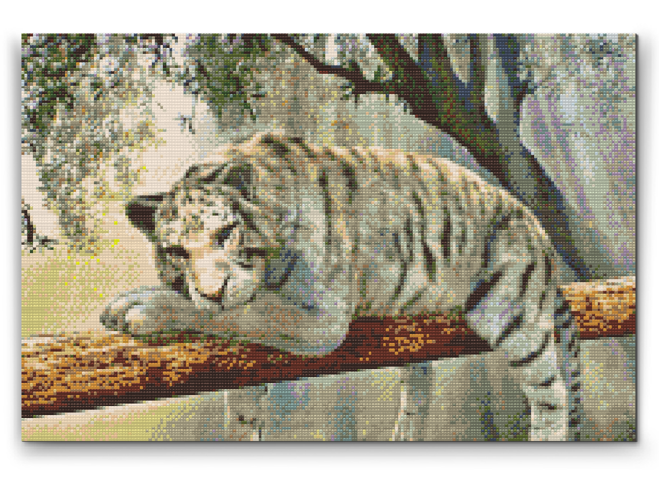 Diamond Painting - White Tiger