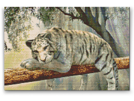 Diamond Painting - White Tiger