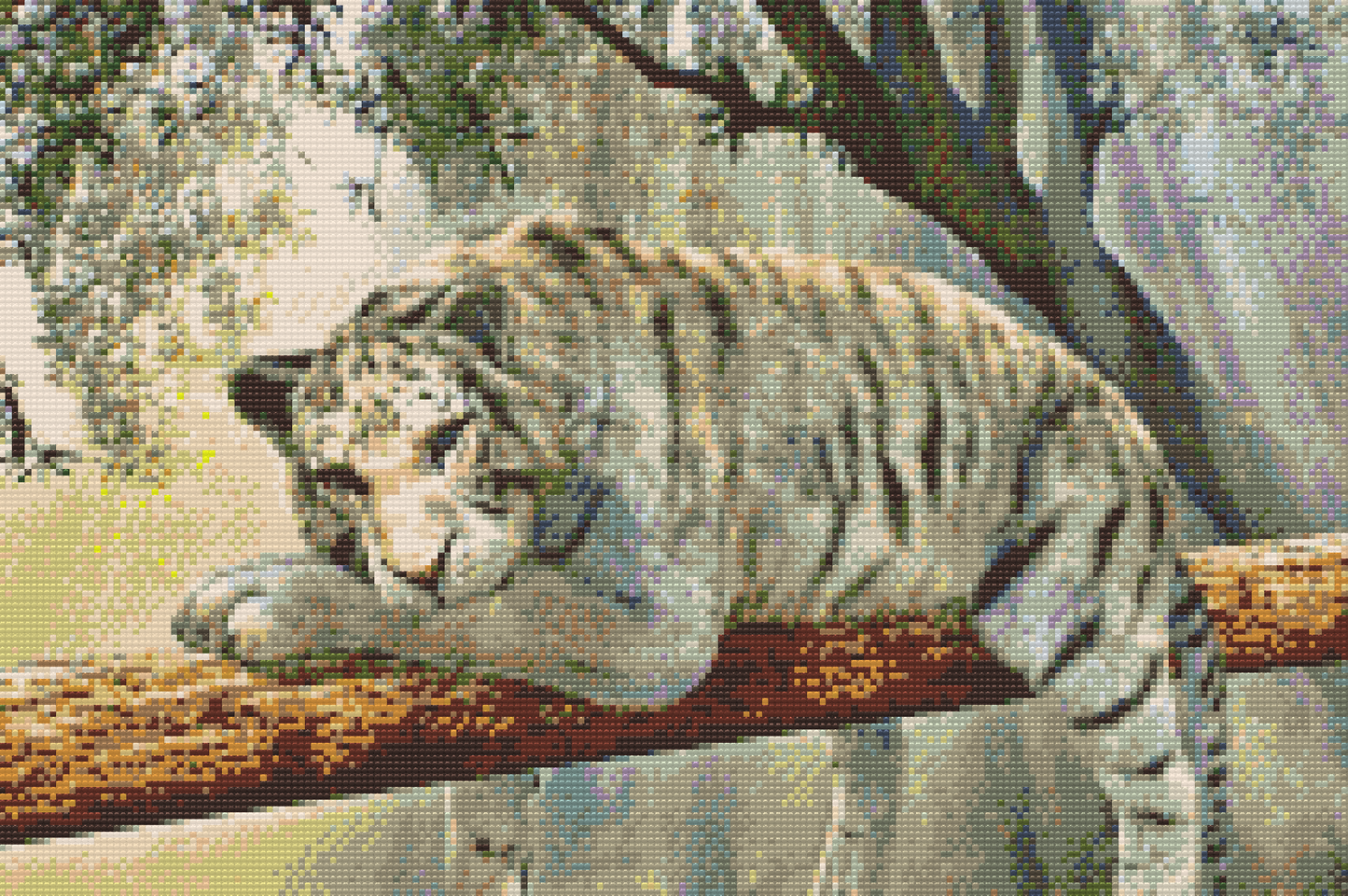 Diamond Painting - White Tiger