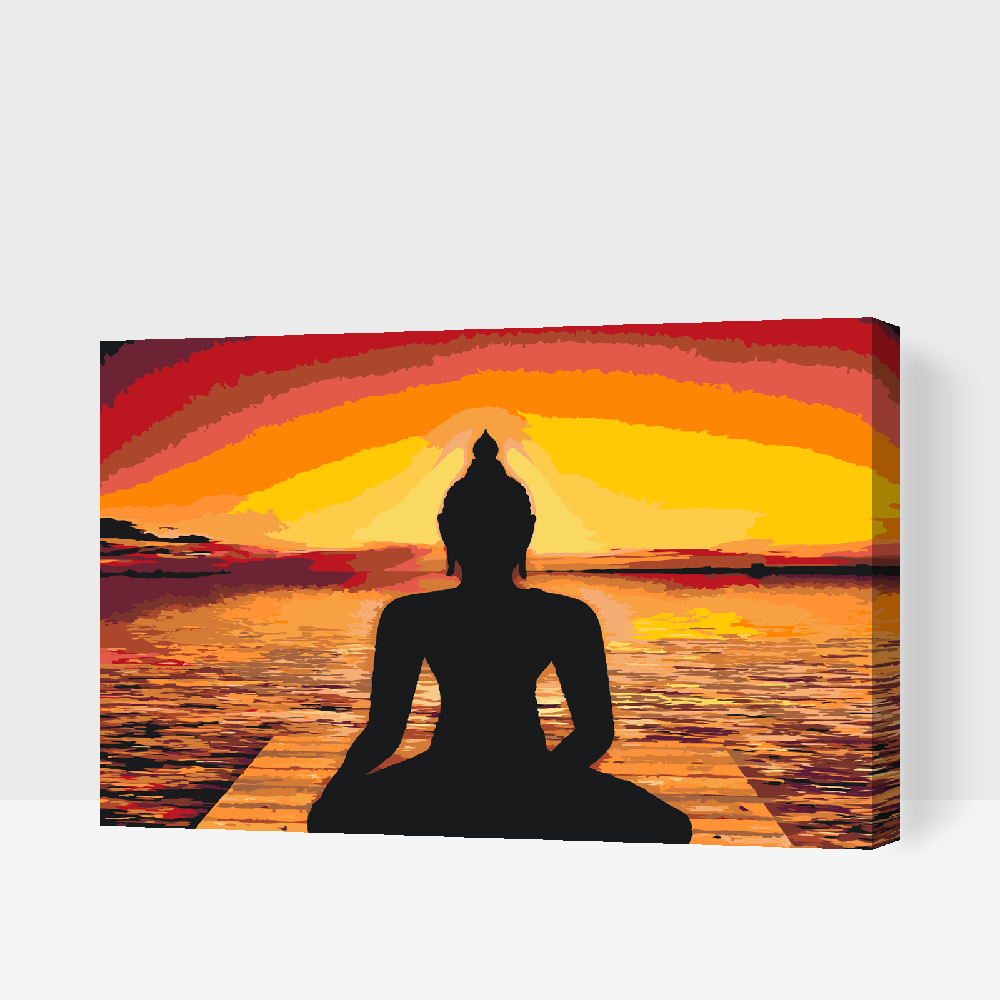 Paint by Numbers - Slap af, Yoga, Buddha
