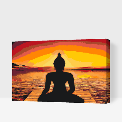 Paint by Numbers - Slap af, Yoga, Buddha