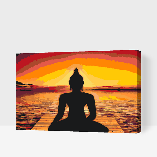 Paint by Numbers - Slap af, Yoga, Buddha
