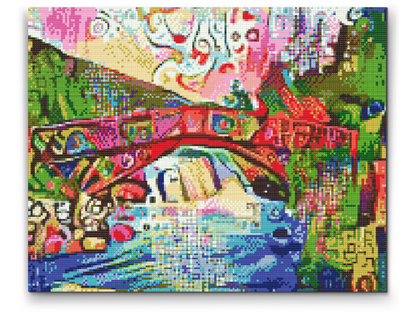 Diamond Painting - Farverig Bro 2