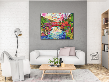 Diamond Painting - Farverig Bro 2