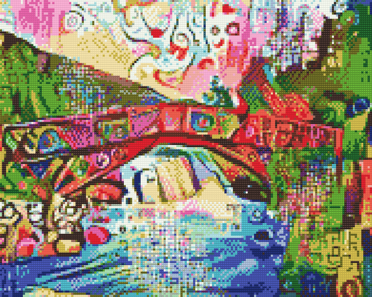 Diamond Painting - Farverig Bro 2
