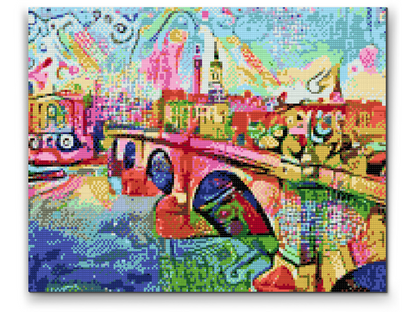 Diamond Painting - Farverig bro
