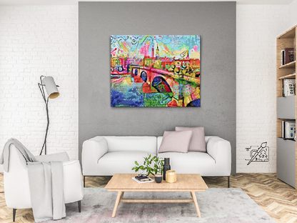 Diamond Painting - Farverig bro