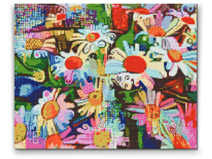 Diamond Painting - Farverige blomster