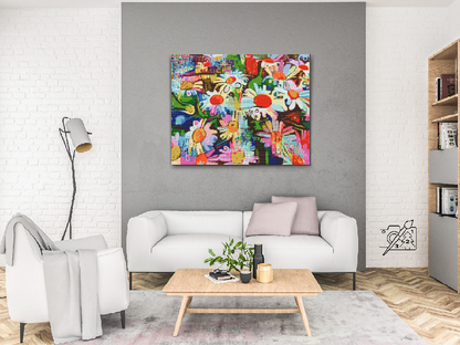 Diamond Painting - Farverige blomster