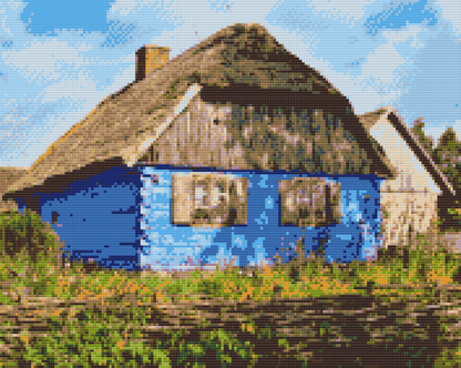 Diamond Painting - Landlig hytte
